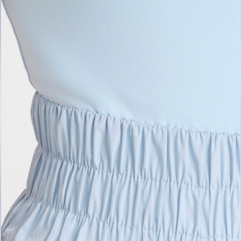 FP Movement The Way Home Skortsie Skort Romper in Blue Pearl, Sz L - Picture 6 of 13